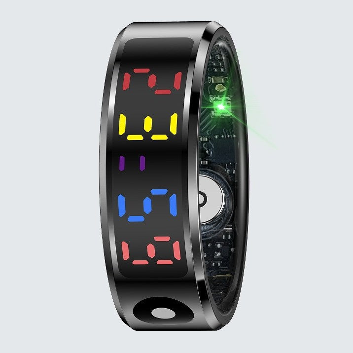 R12 Color Screen Smart Ring with Health Tracking & 5ATM Waterproof