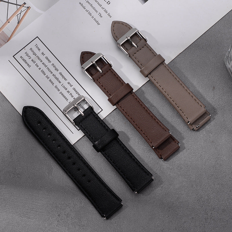 Quick Release Leather Watch Strap for Huawei B7 B6 B3