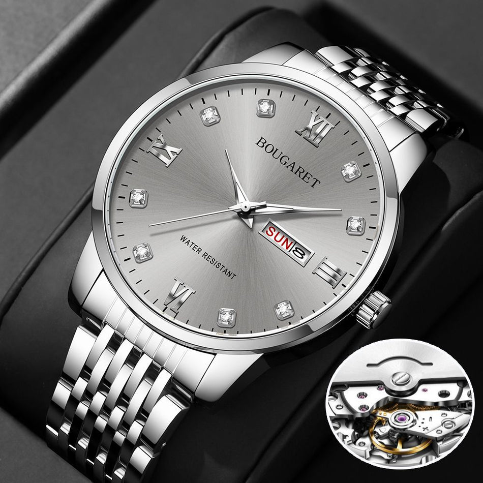 Men’s Quartz Steel Watch Luminous Calendar Business Dial