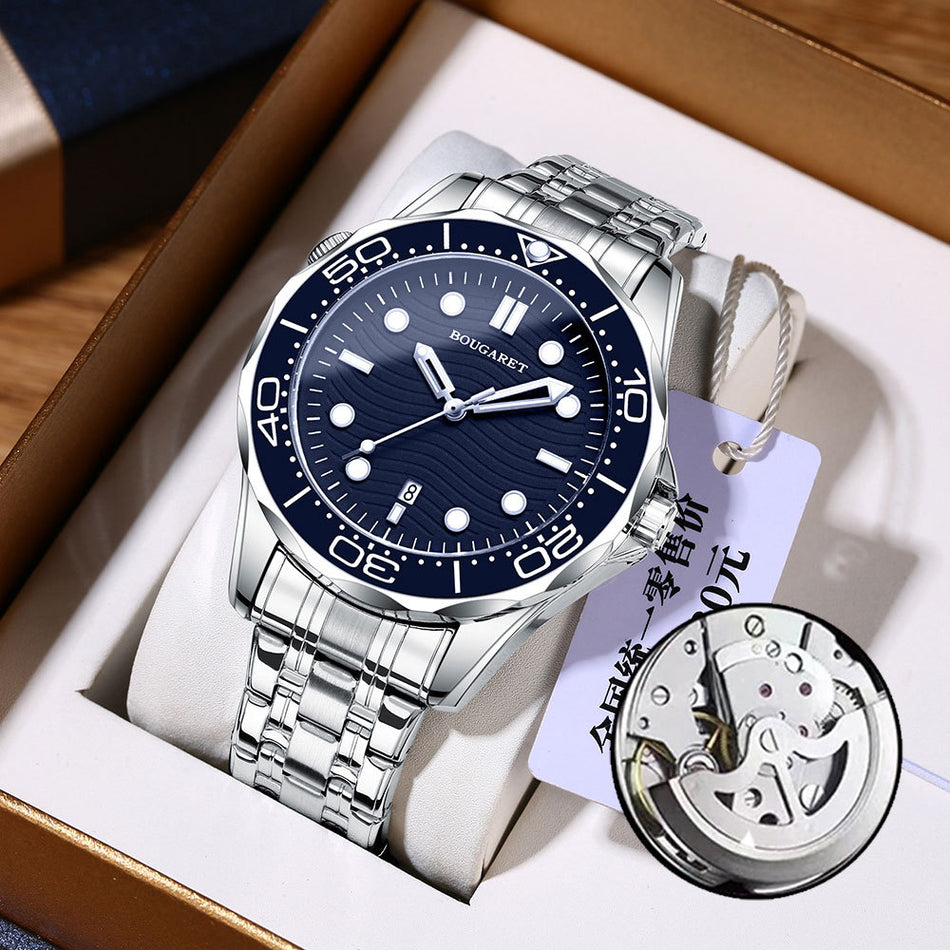 Men’s Quartz Steel Watch Luminous Calendar Waterproof Dial