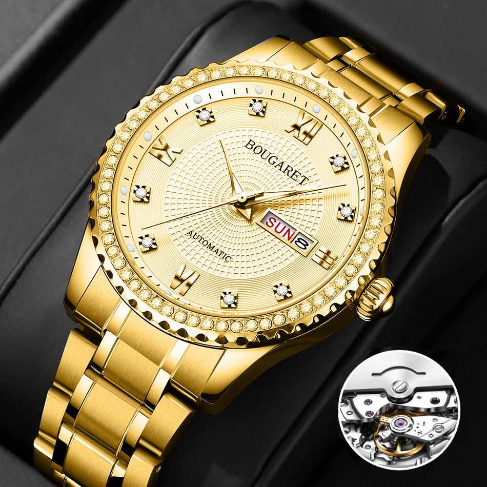 Men’s Quartz Steel Watch Luminous Calendar Business Dial