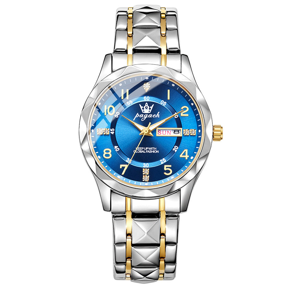 Men’s Quartz Luxury Waterproof Luminous Calendar Watch