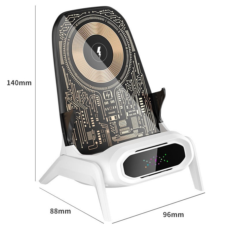 Transparent Multifunction Wireless Charging Phone Stand with Holder