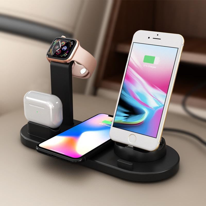 B07 4-in-1 Wireless Charging Stand Desktop Fast Charge Dock
