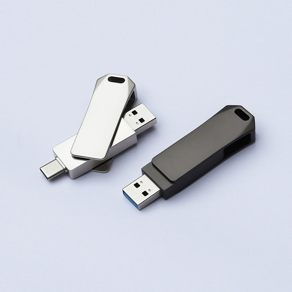 Unike 64GB Dual Interface USB Flash Drive OTG High-Speed Metal