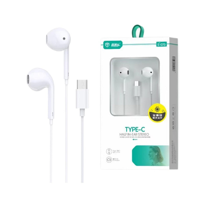 Type-C Digital Chip Earphones Plug & Play | Universal In-Ear Headset for Huawei, OPPO, Vivo & Xiaomi
