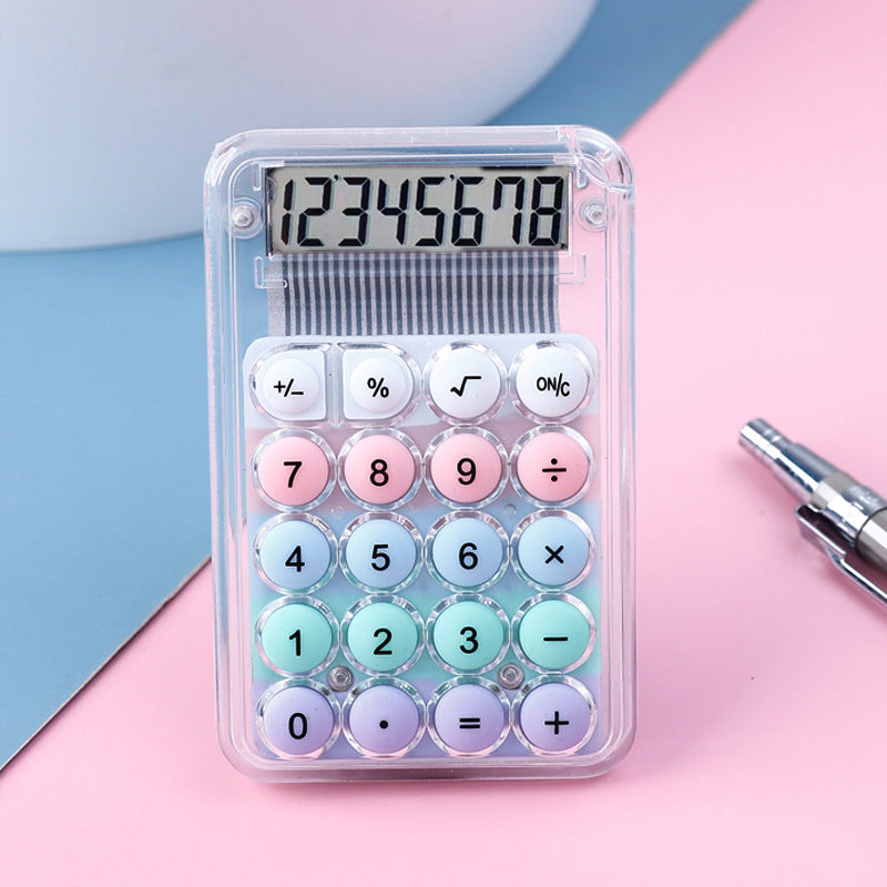 Mini Transparent Calculator – Portable Pocket Calculator for Students