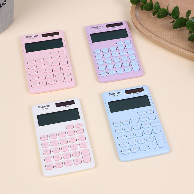 Mini Dual-Power Calculator – Portable Desktop Calculator for Students & Office