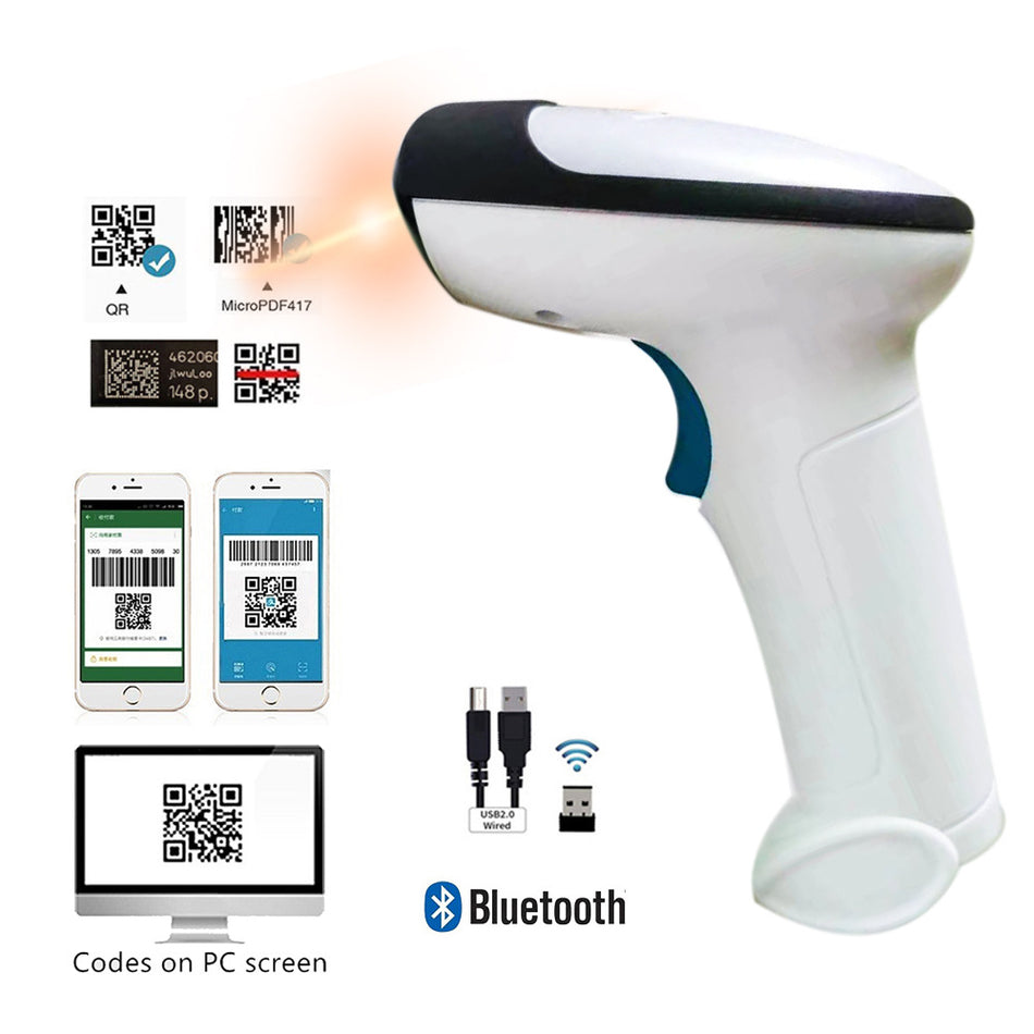 Kefar 2D Wired & Wireless Barcode Scanner – Automatic Barcode Reader
