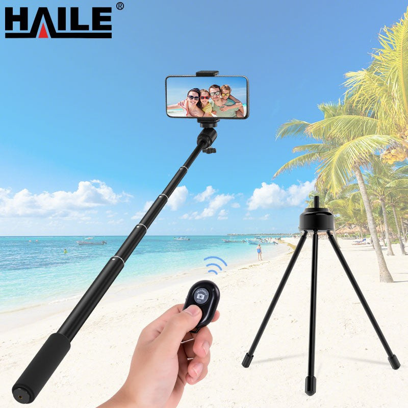 Extendable Tripod Selfie Stick – Bluetooth Remote Phone Stand for Live Streaming