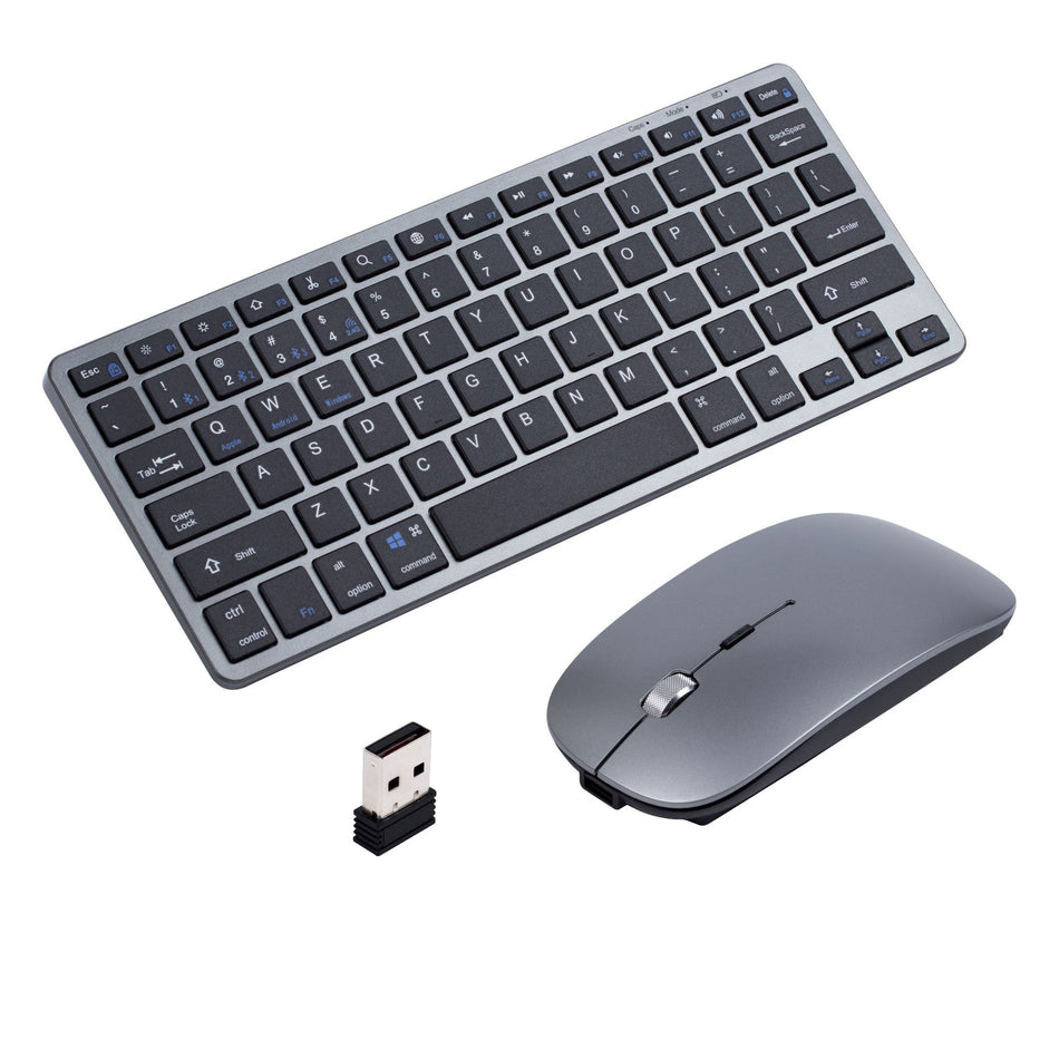 Portable Bluetooth Keyboard & Mouse Set – Rechargeable Tri-Mode Wireless Combo for Laptop, Tablet & PC