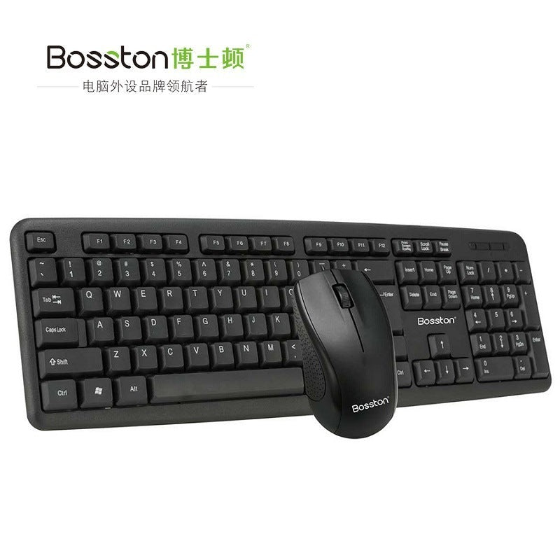 Boston D5200 Wired Keyboard & Mouse Combo – Desktop & Laptop Office Keyboard Mouse Set