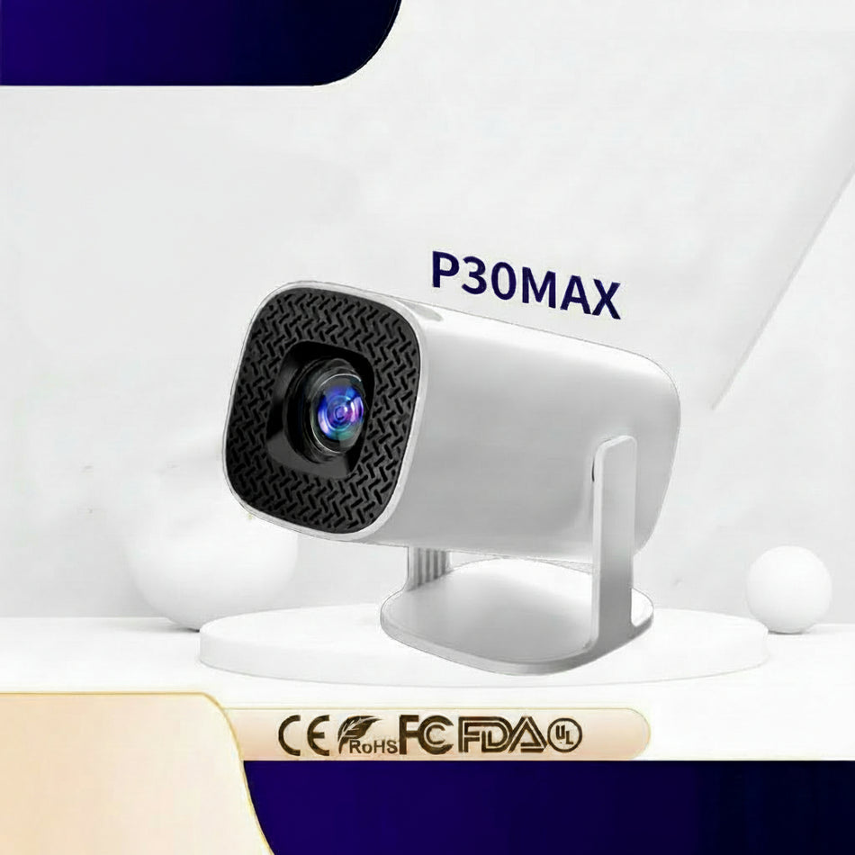 P30 Max Portable Smart Projector with Android 11 and HD Support