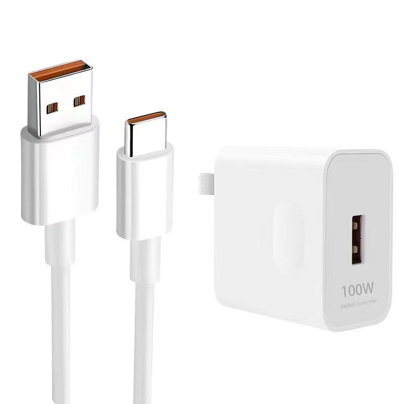 100W Fast Charger with Data Cable for Huawei Honor Phones