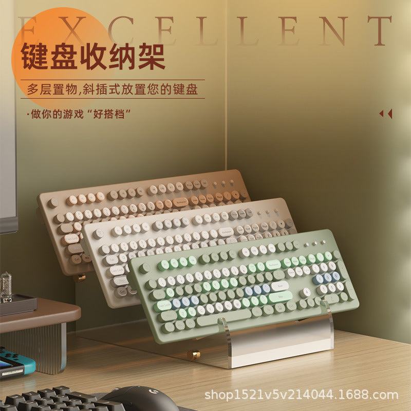Multi-Layer Keyboard Storage Rack – Desktop Display Stand for Mechanical Keyboards & Accessories