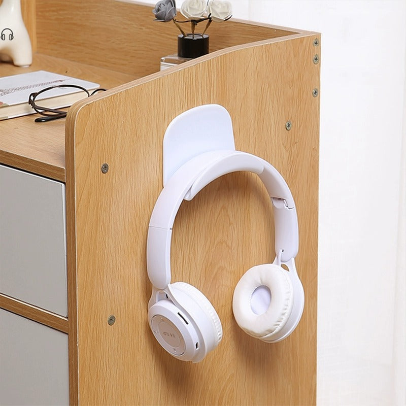 No-Drill Headphone Hook – Adhesive Under Desk & Wall Mount Headset Holder for Home, Office & Dorm