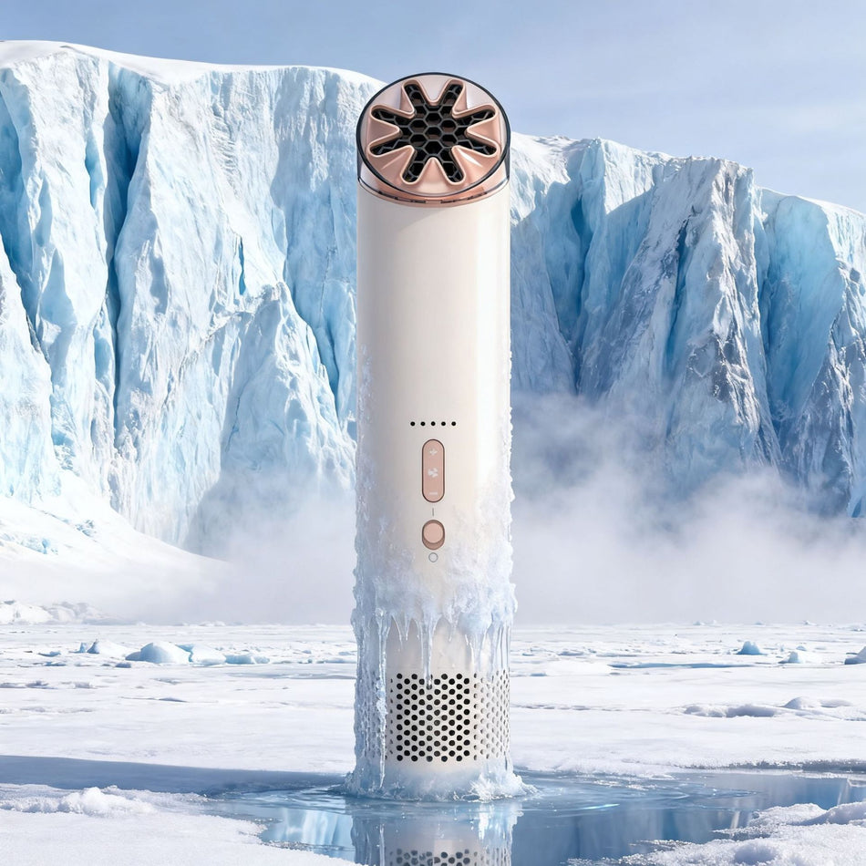 Rechargeable Bladeless Neck Fan – Portable High-Speed Handheld & Desktop Cooling Fan