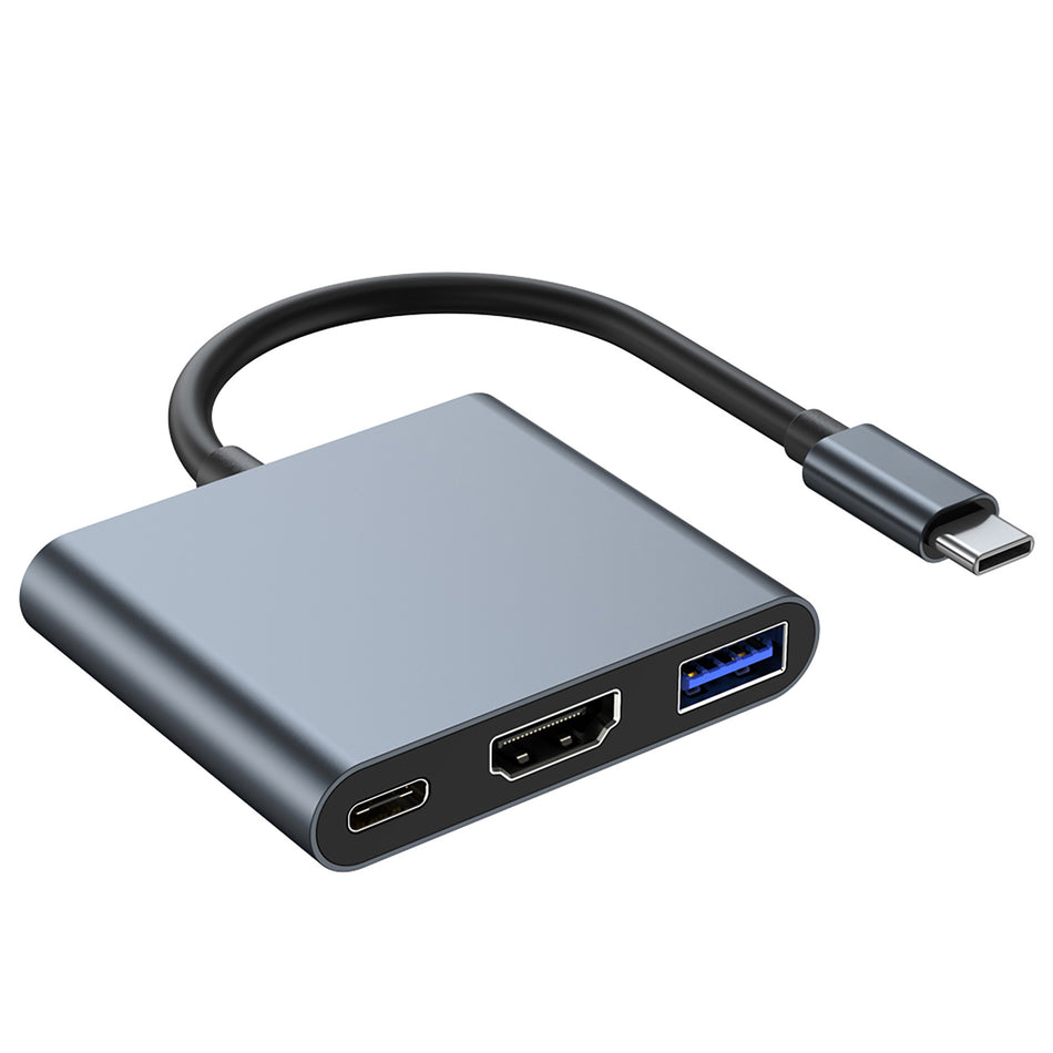 3-in-1 Type-C to HDMI Multi-Port Adapter with PD Charging