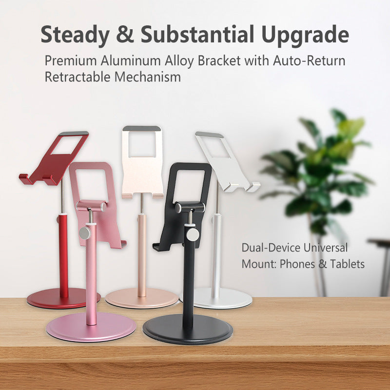 Adjustable Aluminum Phone Stand Desktop Holder for Smartphones & Tablets