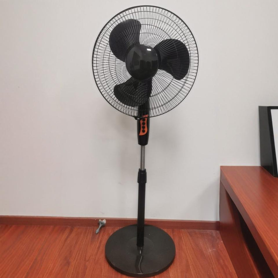 Spring Airlines A001 S-Shaped 16/18-Inch Air Circulation Pedestal Floor Fan