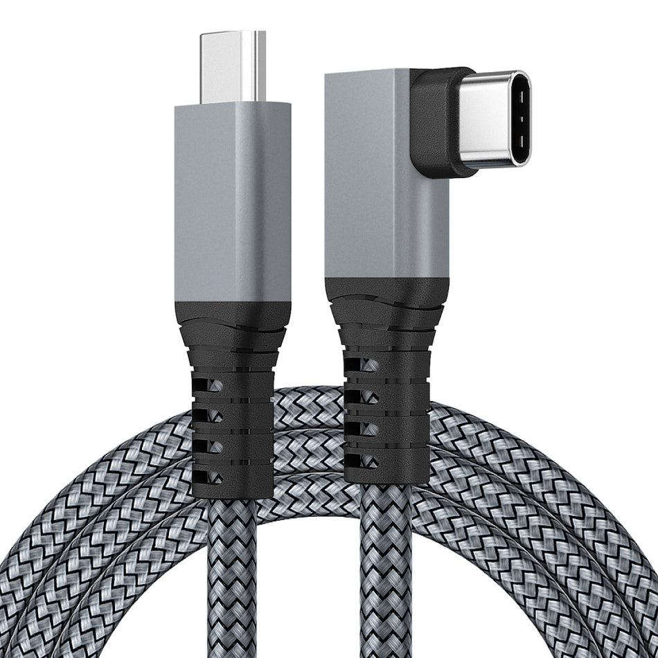 Premium Oculus Quest 2 VR Link Cable (60W Right-Angle Braided Data Cable)