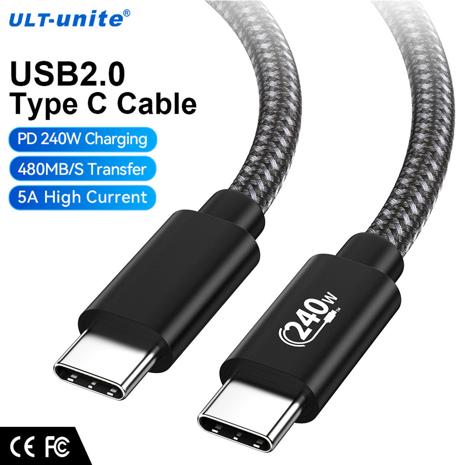 Ult-unite PD 240W Extended Type-C Fast Charging & Data Cable (1.5m / 3m)