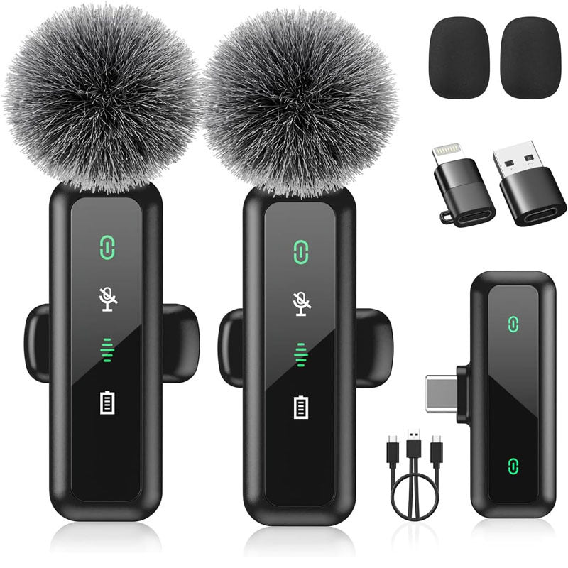 H63 Wireless Lavalier Microphone Noise Reduction Live Stream