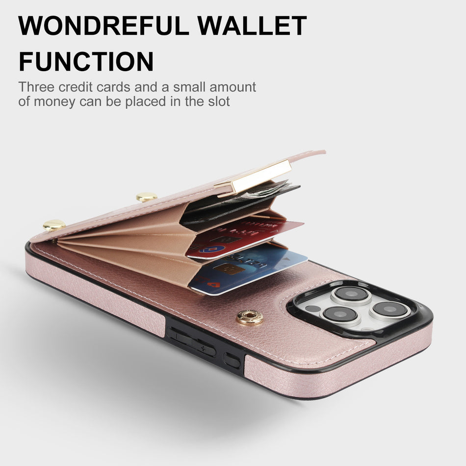 RFID Anti-Theft Accordion Card Holder Phone Case