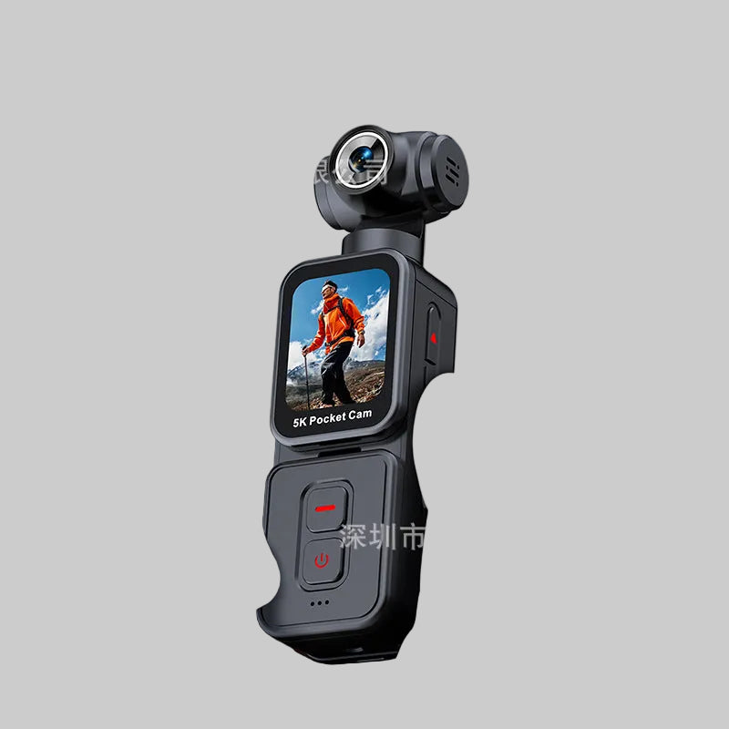 5K Pocket Sports Camera with Anti-Shake & Rotating Lens
