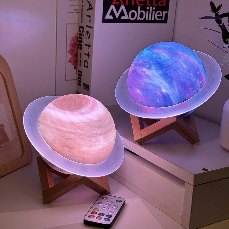 Planet Ring Bluetooth Speaker with Ambient Night Light