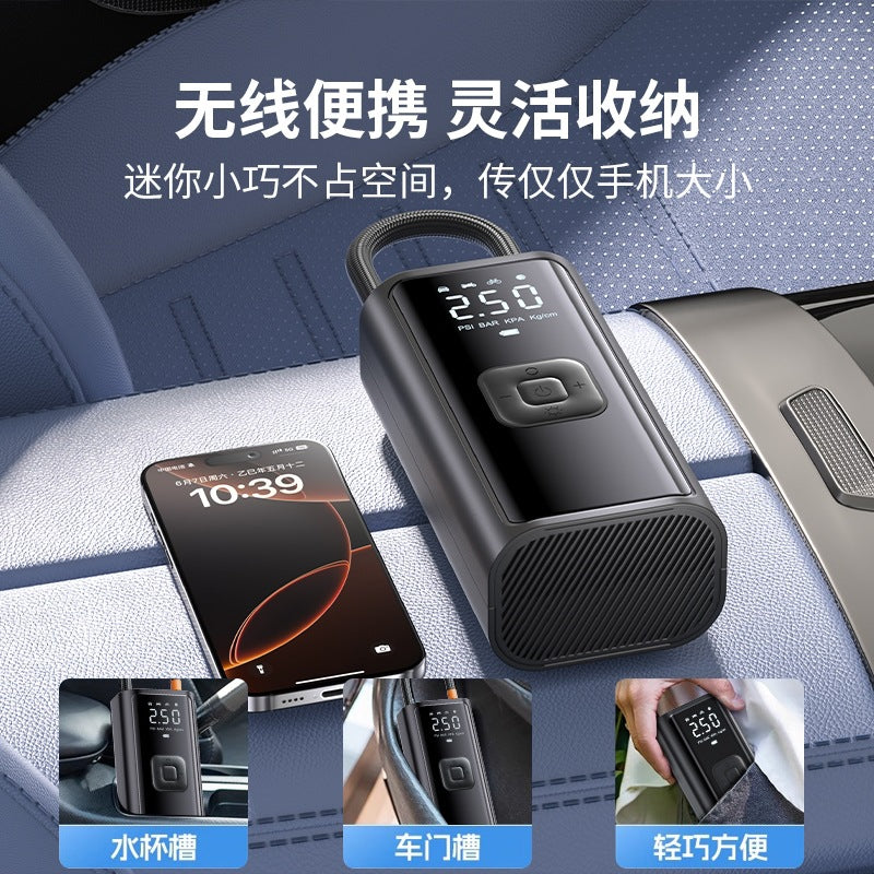 80W Portable Wireless Car Tire Inflator