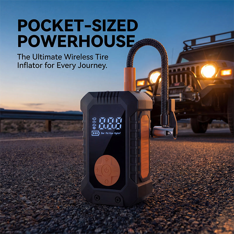 60W Portable Wireless Car Tire Inflator