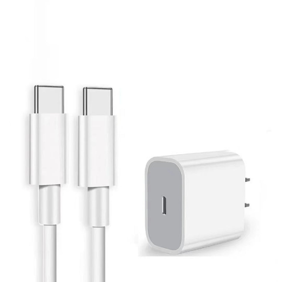 30W USB-C Fast Charging Adapter with Cable for Apple Devices