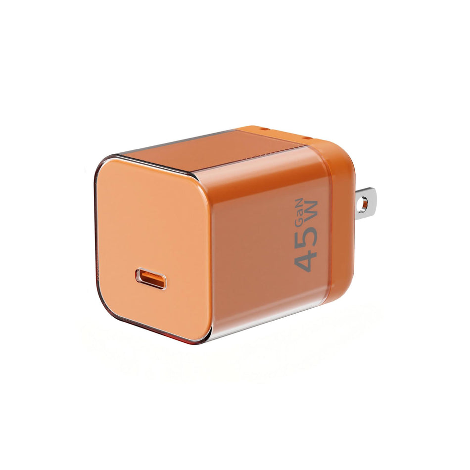 45W GaN Folding Fast Charger for Apple Android Type-C Devices