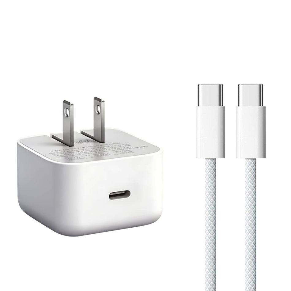 PD40W Folding Fast Charger with US Plug for Apple Devices