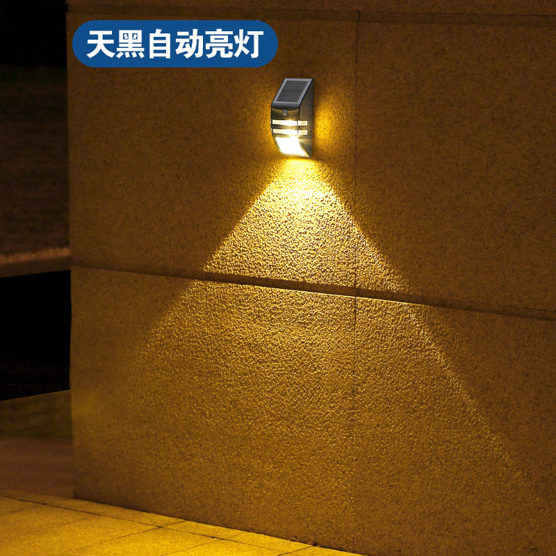 Stainless Steel Outdoor Solar Motion Sensor Wall Light (IP65)