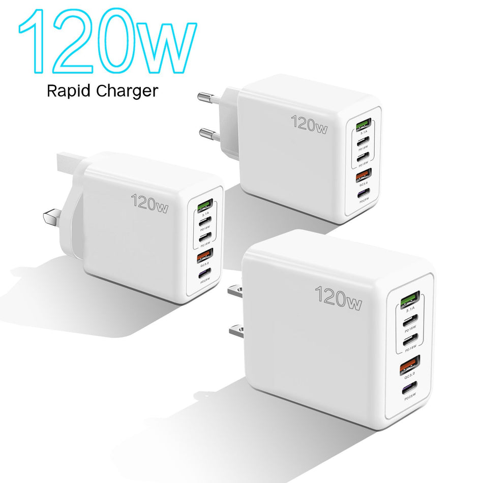 5-Port Multi-USB Desktop & Wall Charger