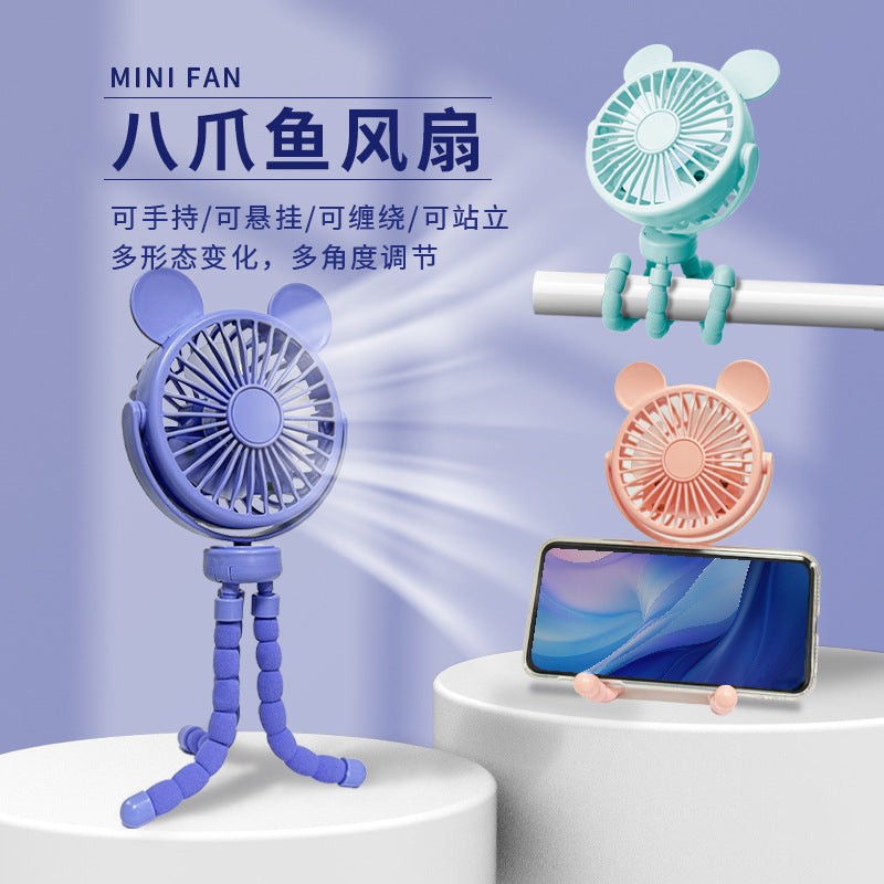 Multi-Purpose USB Rechargeable Handheld Fan