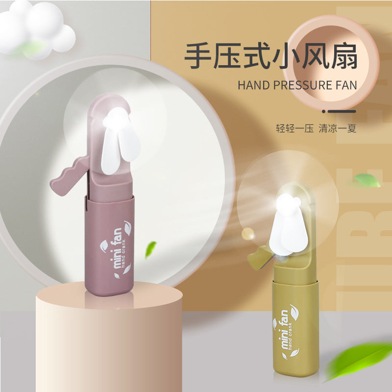 Manual Press Retractable Mini Fan