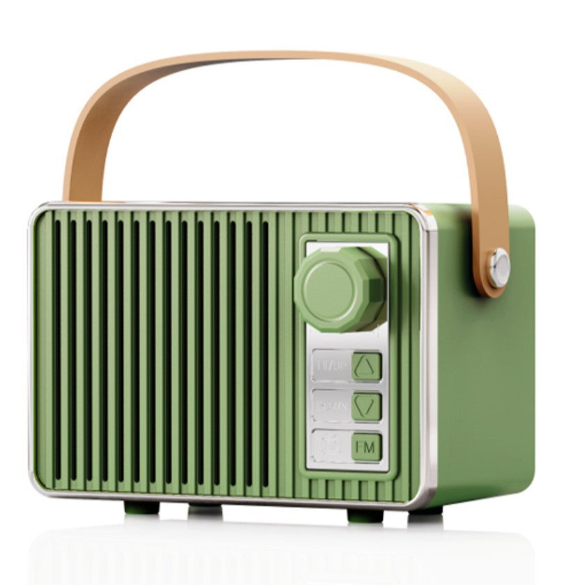 Retro Tote Bluetooth Speaker Portable Wireless Outdoor Handheld