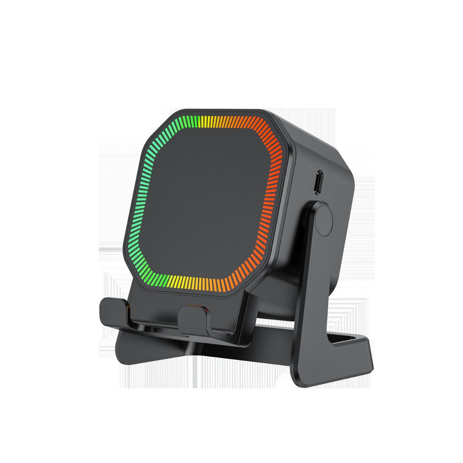 Dual-Sensor Phone Tablet Stand with RGB Lights Bluetooth Speaker