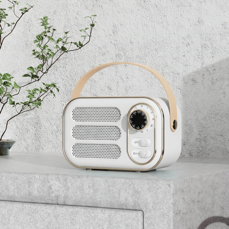 Retro Wireless Bluetooth Speaker Desktop Outdoor Subwoofer