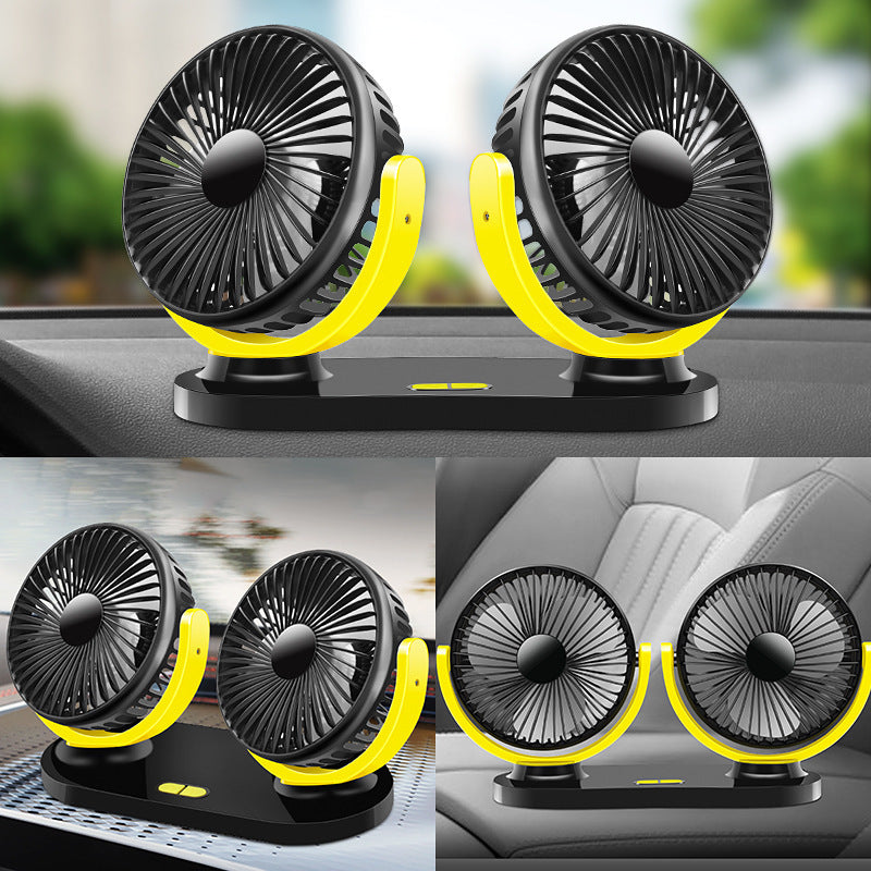 12V/24V Universal Dual-Head Fan