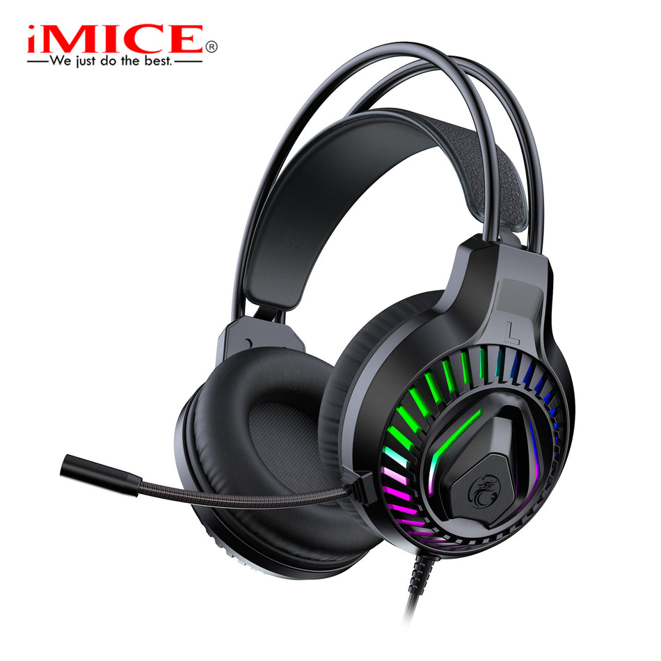 Imice Wired Gaming Headset Heavy Bass PS4 PC E-Sports