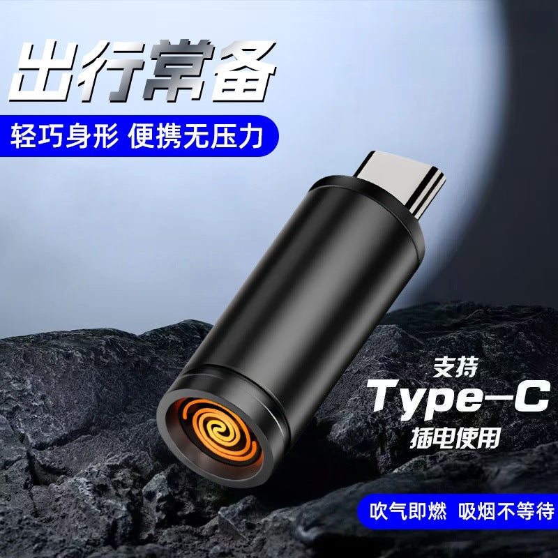 Mini Portable Type-C Plug-in Electronic Lighter