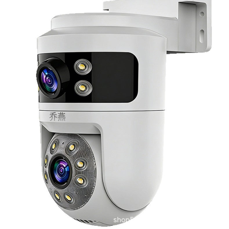 Dual-Vision 4G WiFi Outdoor Camera Waterproof 360° HD Monitor