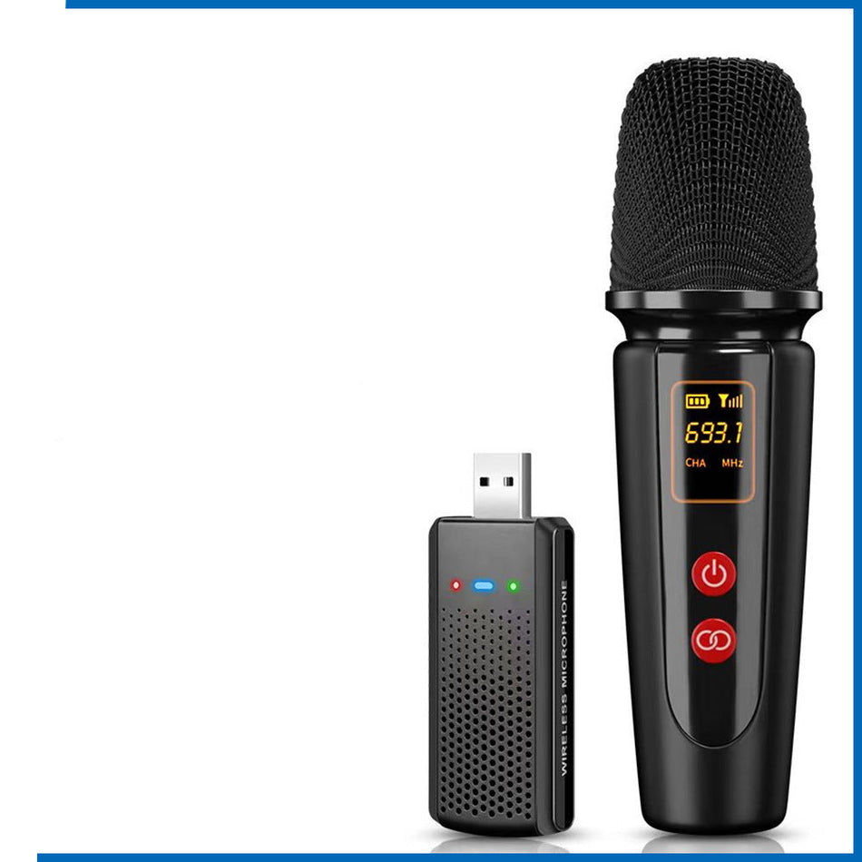 UHF USB Wireless Handheld Microphone for Karaoke and Speakers