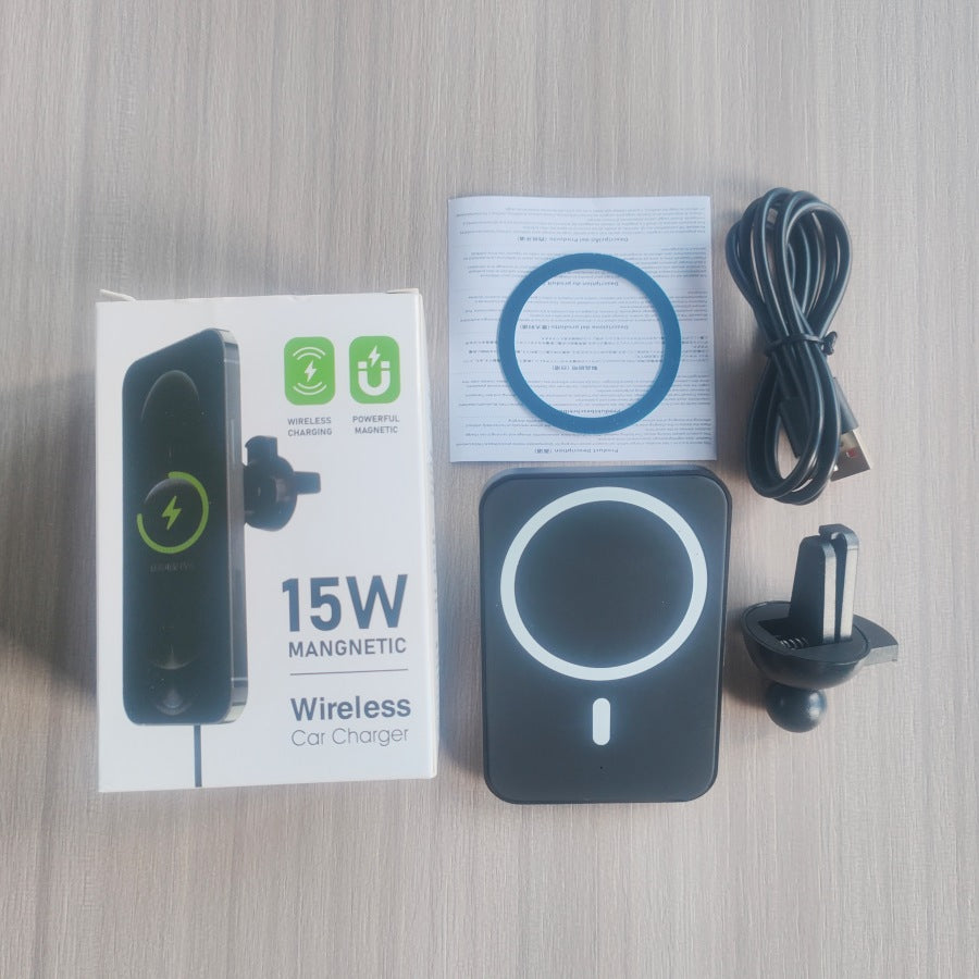 Car-Mounted MagSafe Wireless Charging Holder for Apple Phones