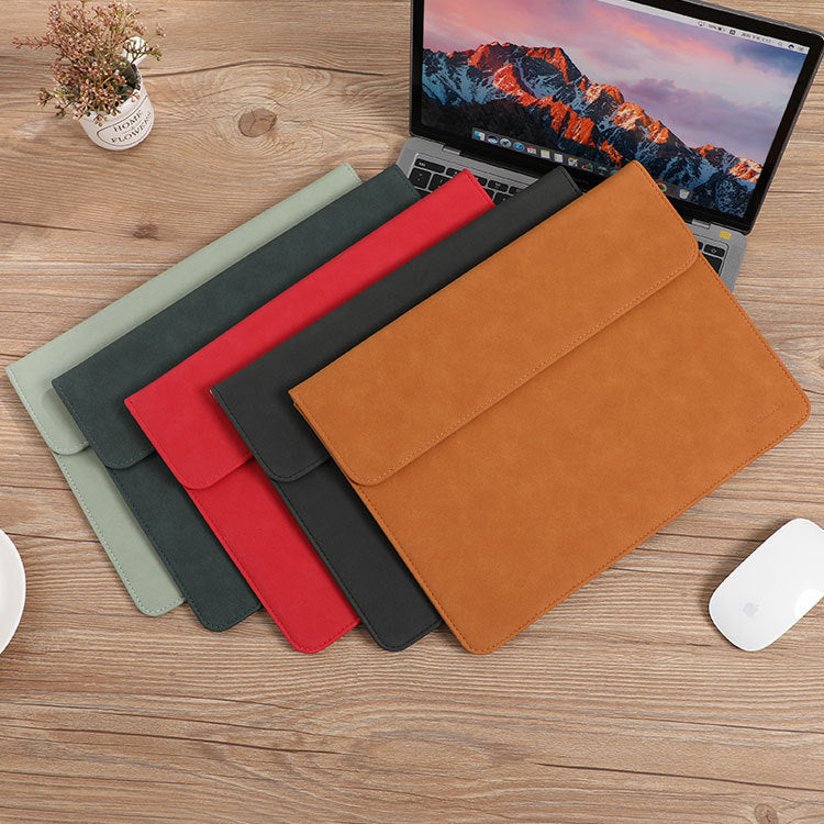 Slim Leather Laptop Sleeve Case for MacBook Air 13.6 & Pro 14