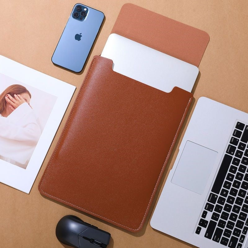 Slim Leather Universal Laptop Sleeve for MacBook Pro & Air